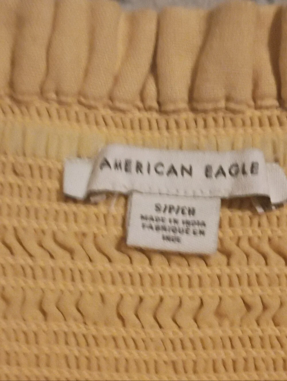 American Eagle Sundress in Mustard Yellow